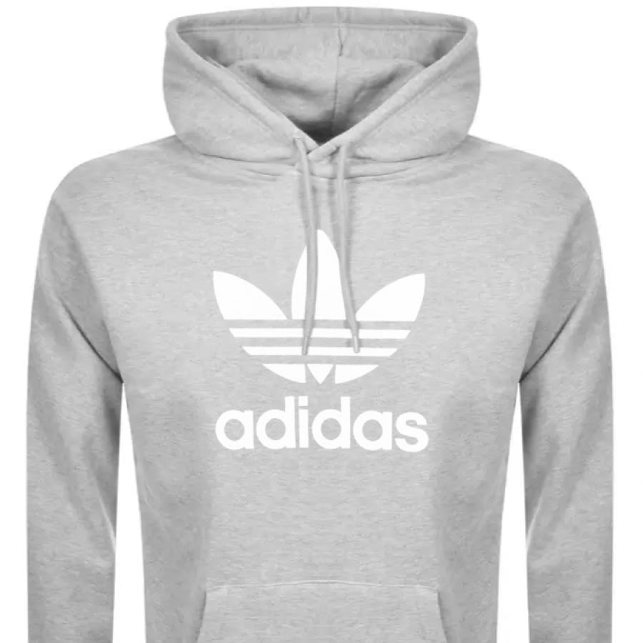 Alternative Image for ProductAdidas Originals Trefoil Hoodie Grey2